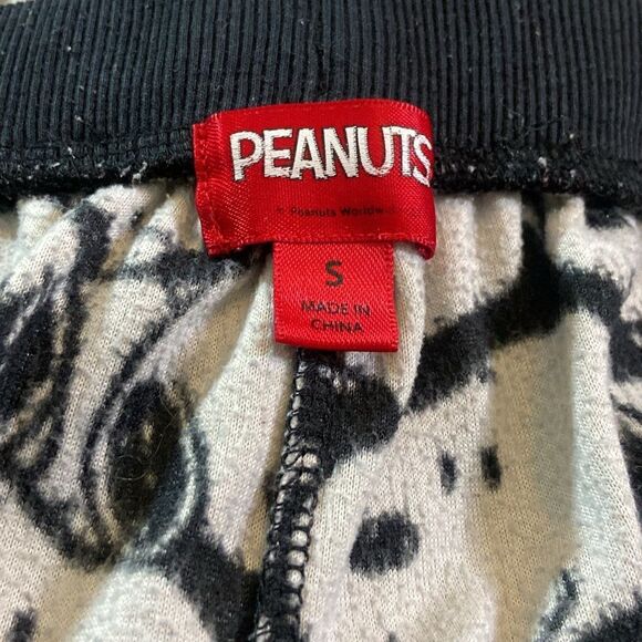 Peanuts Black and White Snoopy Pajama Pants Size S - Picture 5 of 10
